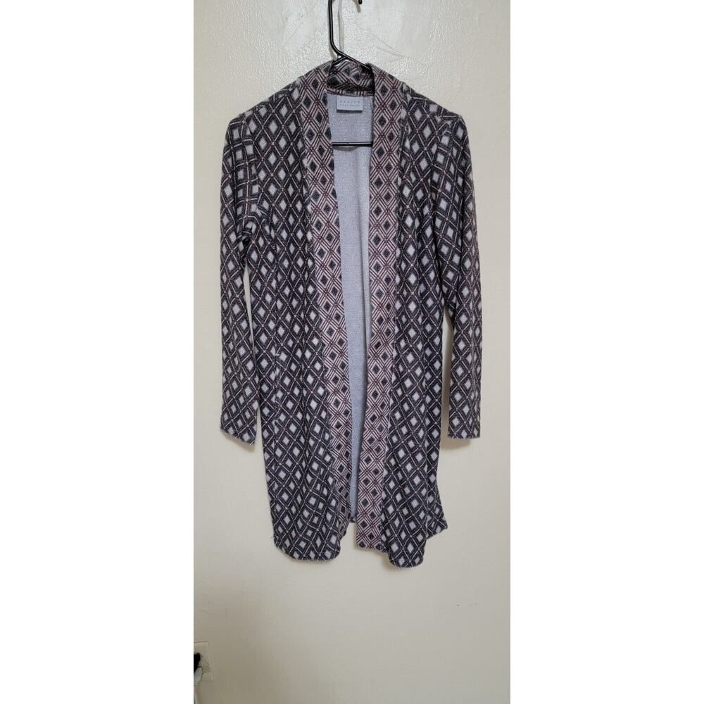GRAVER SUSAN CARDIGAN CON ROMBOS BROWN NEGROS BEIGE